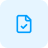 Blue rounded-square icon with a faint central symbol (likely a UI/app icon). If used as a button: a blue rounded-square button icon. If representing security: a subtle lock symbol on a blue background.
