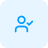 Blue rounded square containing a pale blue user/profile silhouette, serving as a placeholder avatar
