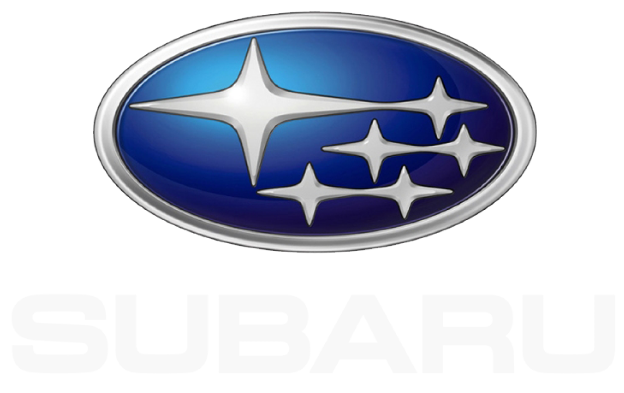 Subaru logo: blue oval with a silver constellation of stars.